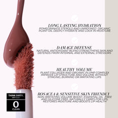 FITGLOW Lip Color Serum antioxidant ingredients visible, supporting lips against daily environmental stress.