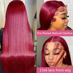 Fiumer 99J red wig color offers bold styling options.