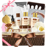 FIUMOT valentines day bath gift basket for at home spa moments