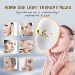 F FIWENE Pro-Grade LED Mask red-light therapy for enhanced skin glow