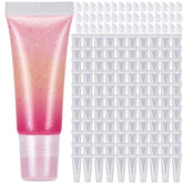 Fiwochic 8ml lip gloss tube clear for DIY projects and easy transport.
