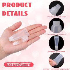 Fiwochic transparent squeeze tube 8ml preserves visibility and labeling.