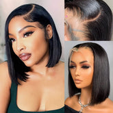 Flady 10 inch lace-front bob wig for a natural look and easy wear