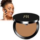 Flori Roberts Cream To Powder Foundation compact closeup with matte finish