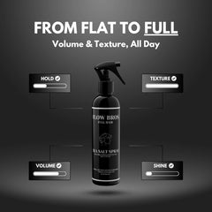 Flow Bros Sea Salt Spray close-up of hair texture and definition.