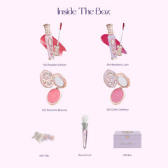 Flower Knows seven-piece makeup kit with mirror for on-the-go touchups