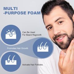 FluMisch minoxidil foam dispense action demonstrates precise daily application
