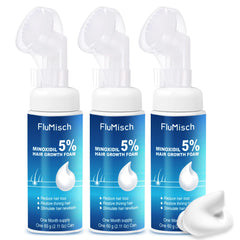 FluMisch minoxidil foam pack shot shows convenient packaging for daily use