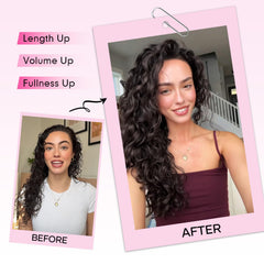 Flvaco lace-weft curls creating an undetectable, full-volume look.