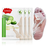 FLYLEAF Foot Peeling Mask 3-pack box, ready for at-home exfoliation and hydration.