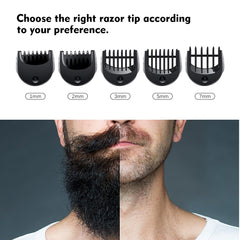 Flylin beard-trimmer-attachment 1mm-guard for fine detailing and edge lines.