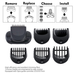 Flylin beard-trimmer-attachment durable-abs-material highlight long-lasting performance.
