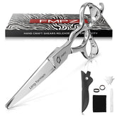 FMPZ hair cutting scissors 5.5-inch blade close-up for precise cuts.