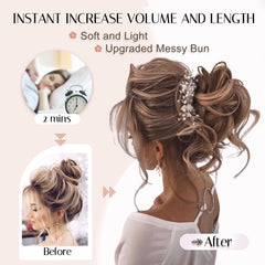 Foaoit Detachable Claw Clip Messy Bun provides versatile styling options