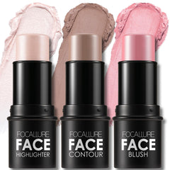 FOCALLURE 3 Pcs Contour Sticks set front view for quick sculpting and glow.
