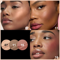 FOCALLURE contour sticks highlighter glow enhances radiance on cheekbones.