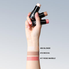 FOCALLURE bronzer swirl shows sun-kissed warmth with blendable cream texture for effortless contour.