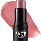FOCALLURE Rose Marble cream blush swatch showing buildable cheek color