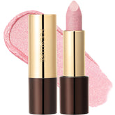 FOCALLURE Glisten Opal Shine lipstick swatch shows high shine and hydration.