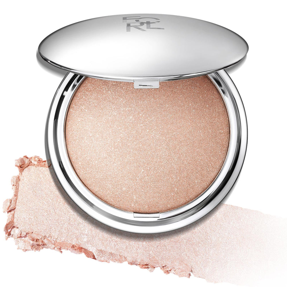 FOCALLURE Shimmer highlighter rose-gold compact for radiant cheeks.