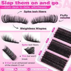 Bottom lashes 5-6mm option adds subtle depth under upper lashes