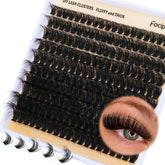 Focipeysa DIY lash clusters pack with 90D lashes for easy at-home volume