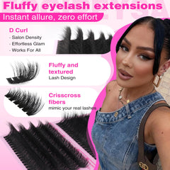 Focipeysa mixed-length lashes 10-18mm for customizable density and drama