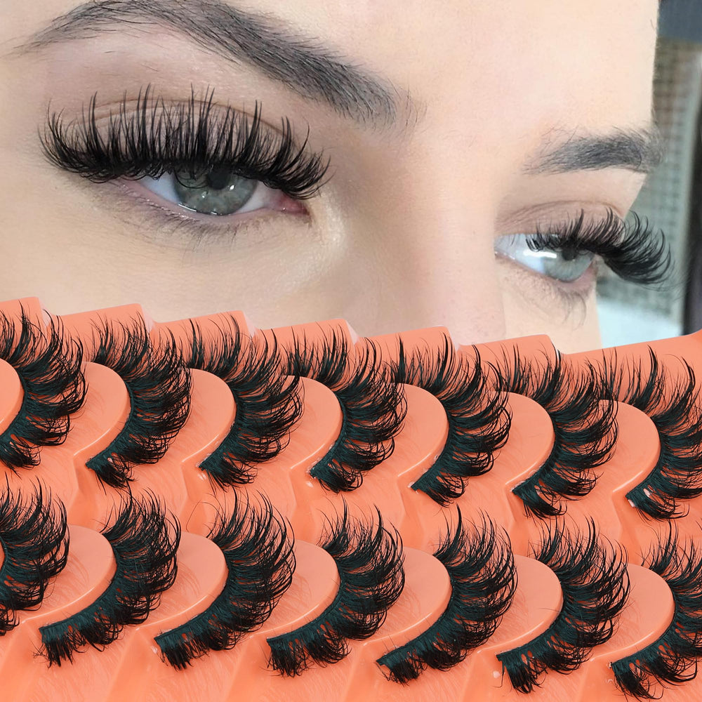 Focipeysa Volume False Eyelashes with 15mm D curl for dramatic, natural-looking enhancement.