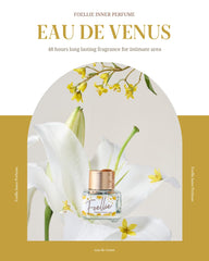 Applying Foellie eau de venus undergarments for daily scent on fabric