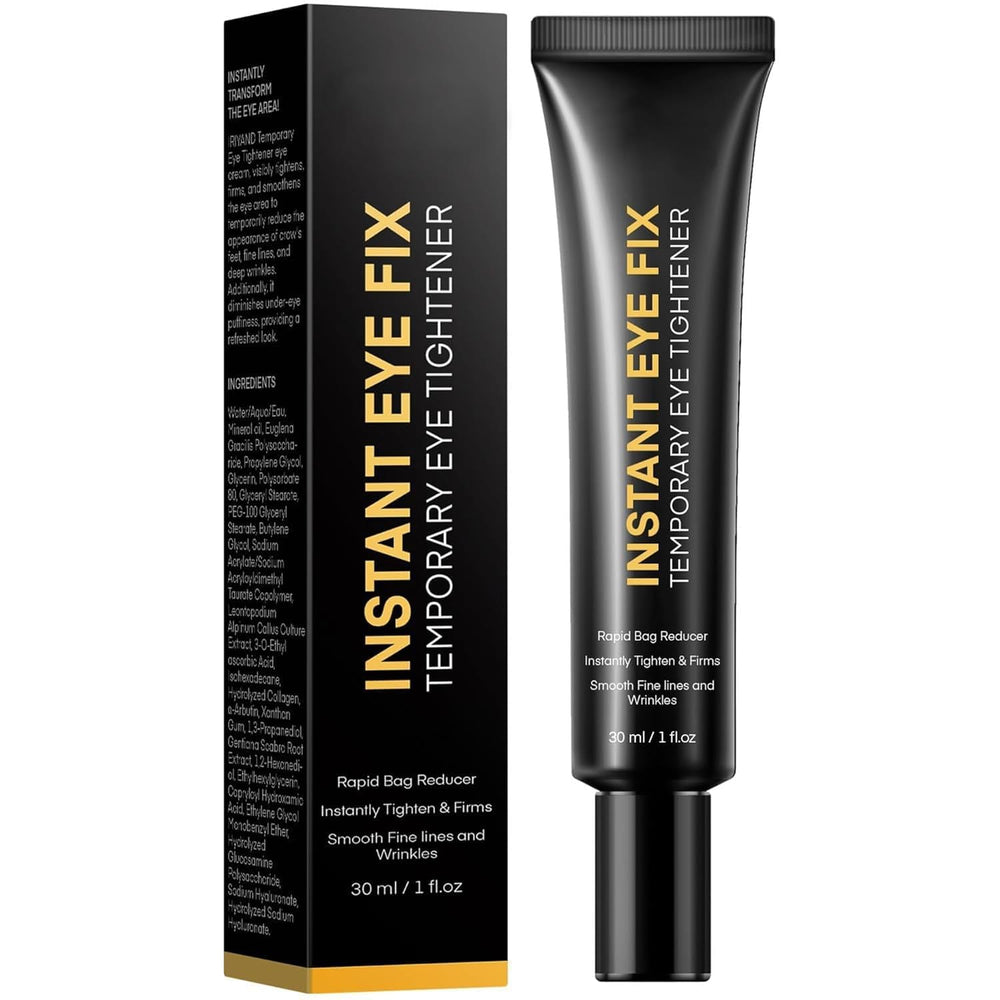 Foffreo Temporary Eye Tightener Cream bottle close-up for quick under-eye refresh