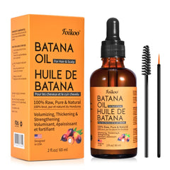 FOIKOO Batana Oil bottle top view showing pure Honduran formula for nourished hair