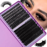 FOINEMYED lash clusters 100D-200D bulk pack for dramatic volume
