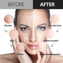 Fokiabin face mask being spread evenly for full-face coverage and calm skin.