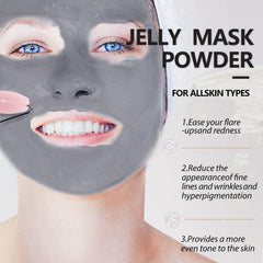 Fokiabin jelly mask application in hands demonstrates at-home spa treatment and ease.
