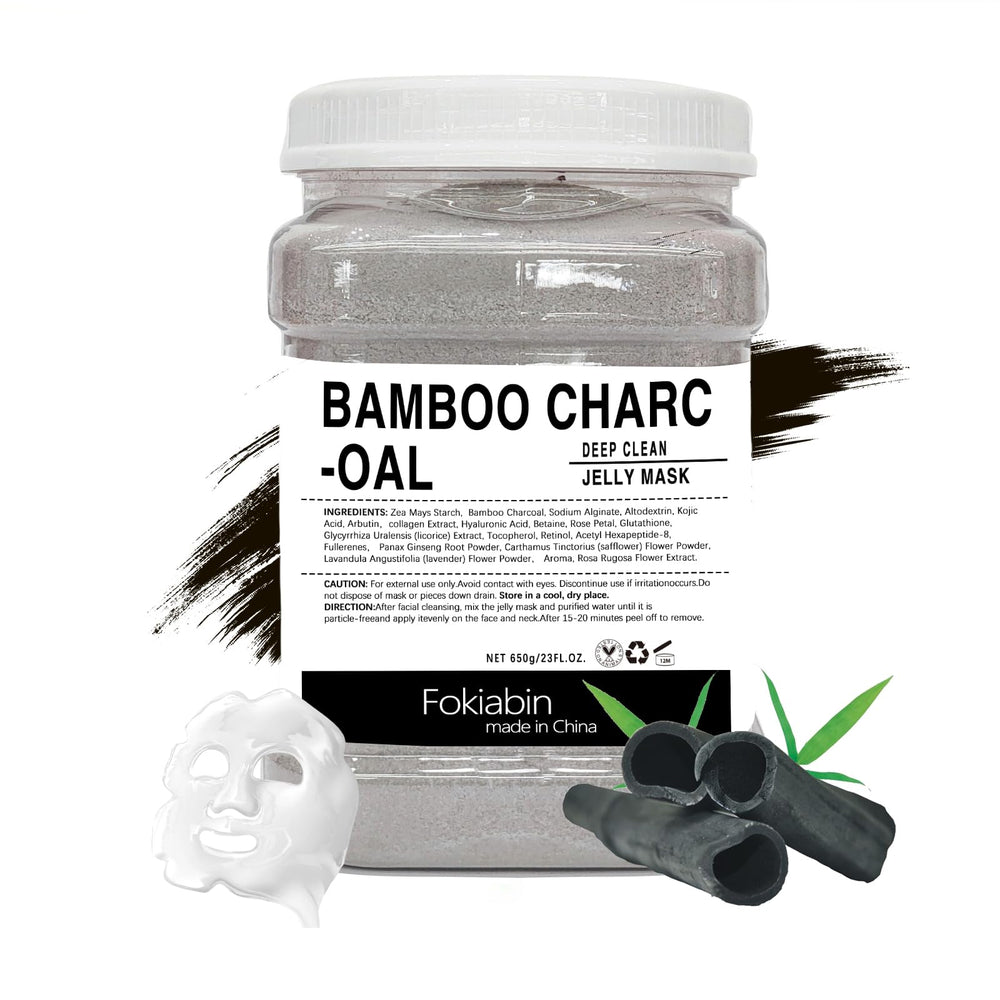 Fokiabin jelly mask jar close-up highlighting rich hydration for a healthy glow.