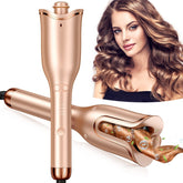 Follexmoe automatic curl iron with 1-inch barrel for quick, salon-like waves.