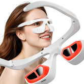 FOLOKE under-eye red light therapy glasses close-up for soothing eye care