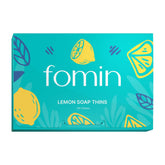 FOMIN antibacterial paper soap sheets in lemon packaging for outdoor use