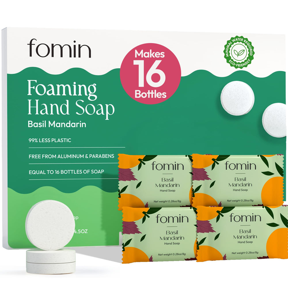 FOMIN Basil Mandarin tablets pack for compact, easy refills