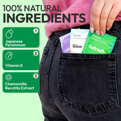FOMIN five-scent travel wipes offer refreshing options.