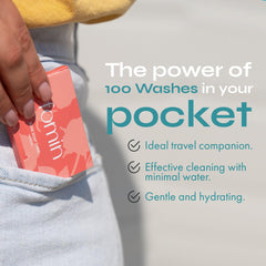 FOMIN portable travel soap sheets—lightweight and convenient for camping and trips.