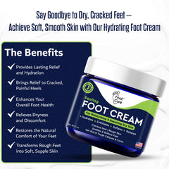 Applying FOOT CURE Tea Tree Oil Foot Cream to the feet for instant comfort.