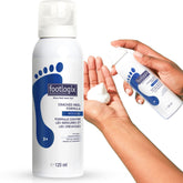 Footlogix Cracked Heel Formula White packaging highlights a pediceutical foot care solution for dry, cracked heels.
