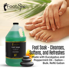FootSpa foam-rich bath close-up showing cleansing lather for feet.