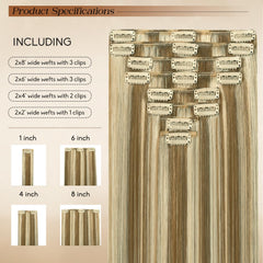 Forede clips with soft rubber protect scalp during application.