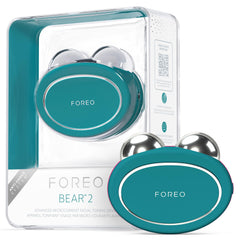 FOREO Bear 2 front view shows compact design for easy at-home use.