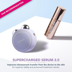 FOREO Bear mini with T-Sonic pulsations to relax muscles and smooth lines.