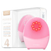 FOREO Luna 4 Plus thermo cleansing in action for gentle skin prep and absorption.