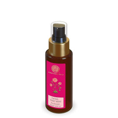 Forest Essentials Rosewater Tonic Mist packaging highlighting travel-friendly size.