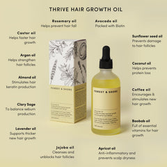 Forest & Shore scalp massage scene suggesting restful overnight treatment for renewed hair vitality.